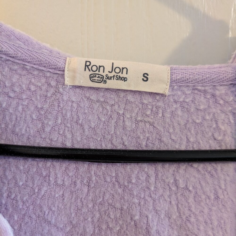 Ron Jon Surf Shop Purple Orlando Long Sleeve Pocket Surfer Hoodie Size Small - Picture 5 of 6